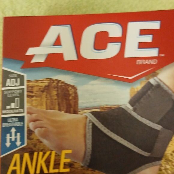 ACE Ankle Adjustable Compression Support LEFT or Right Ankle NWT - Picture 3 of 7